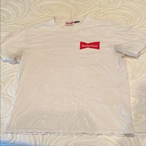 Budweiser Red and White Tee
